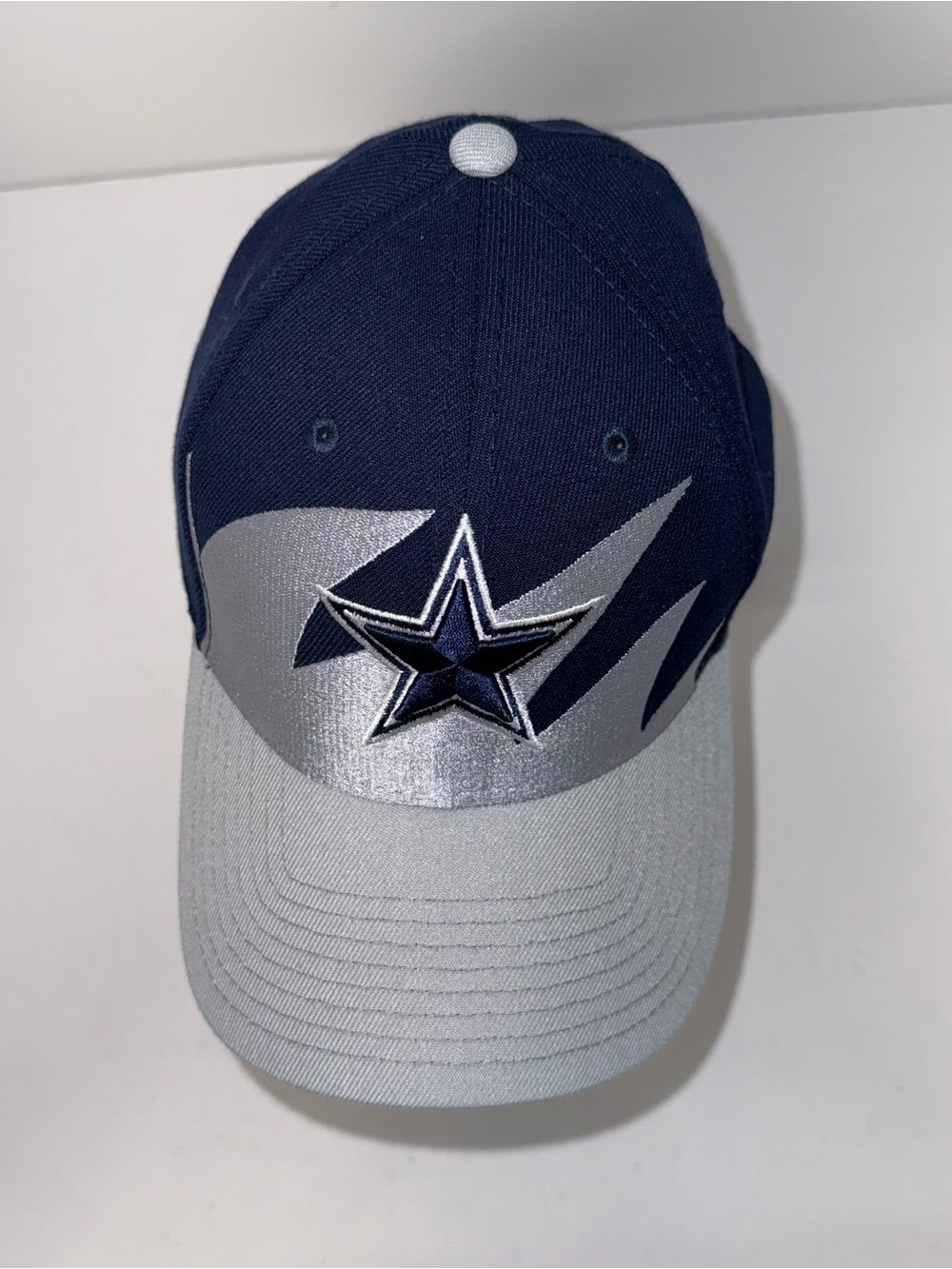 Dallas Cowboys New Era 39THIRTY Flex Hat M/L Navy Gray Silver NFL Embroidered